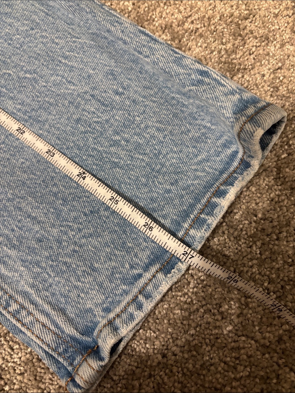 Abercrombie & Fitch Light Blue The ‘90s Straight Ultra High-Rise Women’s Jeans - Picture 6 of 6